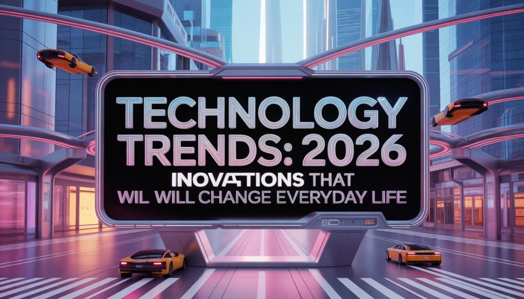 Technology Trends 2026: Innovations That Will Change Everyday Life